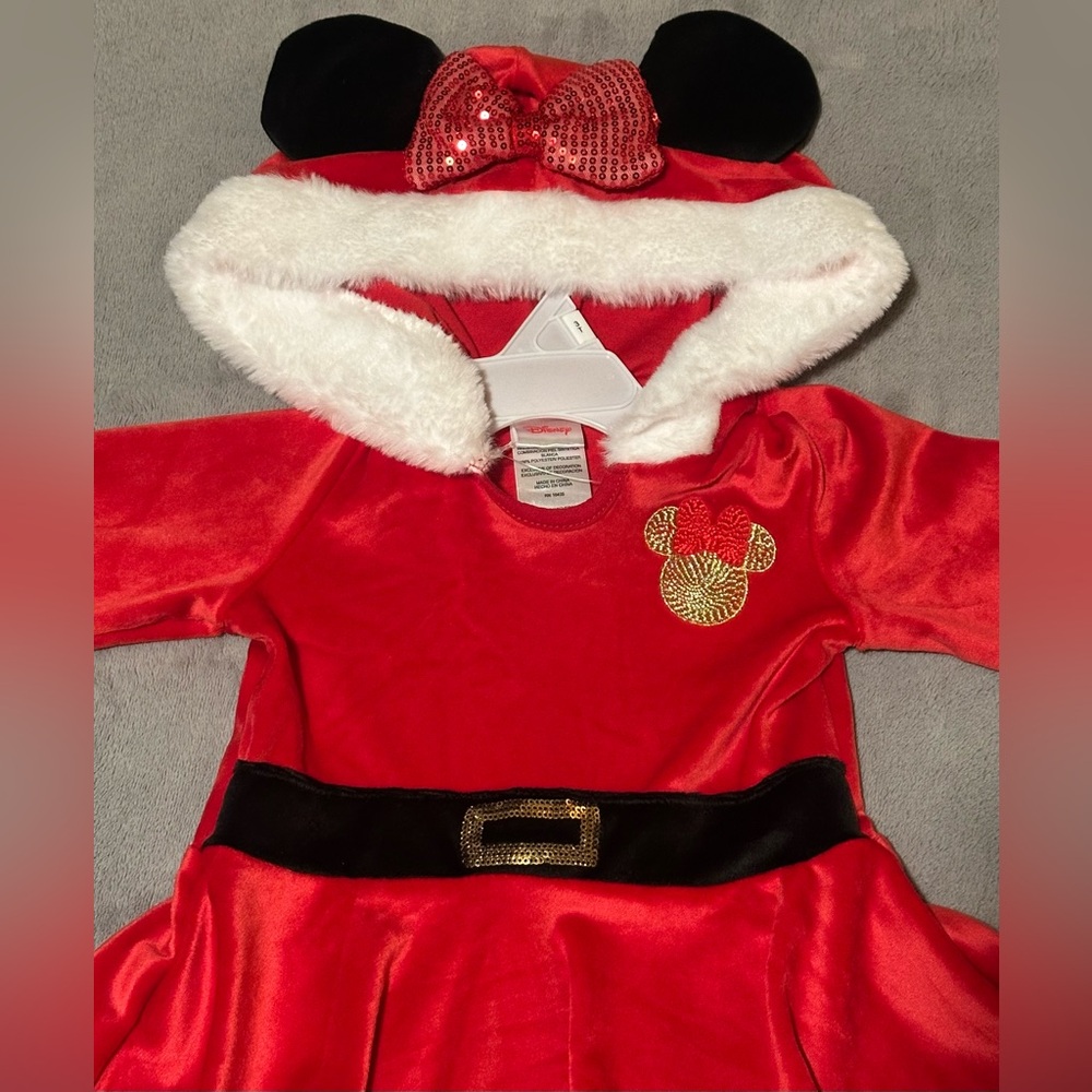 Disney Minnie Mouse Santa Holiday Costume Dress/ Size: 5/ NWT - Picture 2 of 8